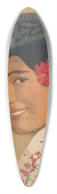 Carl Moser - Tiroler Bauernmdchen 39.3 inch art pintail longboard deck
