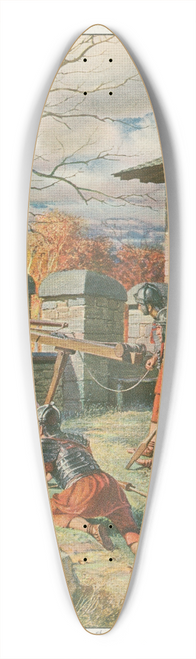 Carl Nebel - Saalburg; am Defensiv 39.3 inch art pintail longboard deck