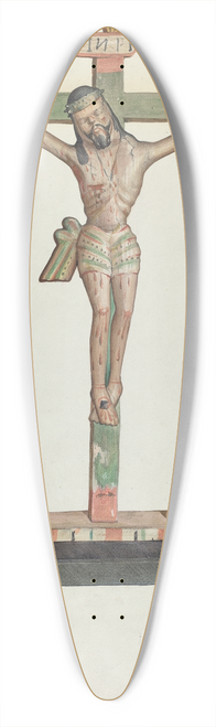Carl O'Bergh - Crucifix 39.3 inch art pintail longboard deck