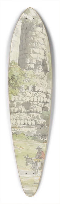 Carlo Labruzzi - Graf van de Horatii aan de Via Appia 39.3 inch art pintail longboard deck