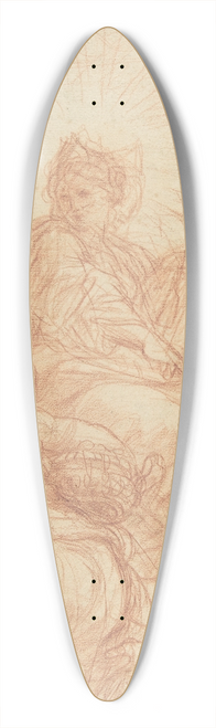 Carlo Maratti - Seated Allegorical Figure of Divine Wisdom 39.3 inch art pintail longboard deck