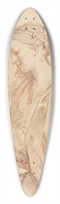 Carlo Maratti - Woman reading, in profile to the left 39.3 inch art pintail longboard deck