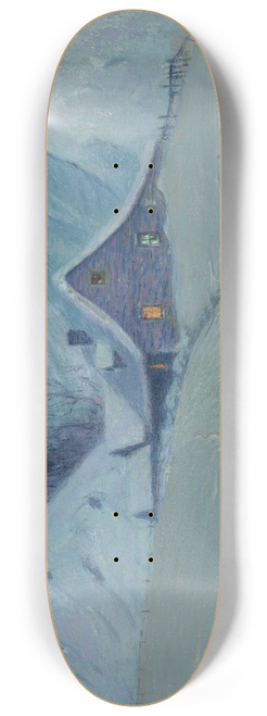 Birge Harrison - Winters Cabin at the Curve 8.25 inch art skate deck