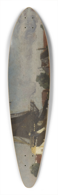 Carl Sknberg - Dutch Motif 39.3 inch art pintail longboard deck