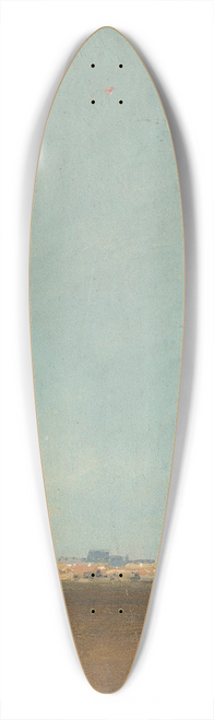 Carl Spitzweg - Flying Kites 39.3 inch art pintail longboard deck
