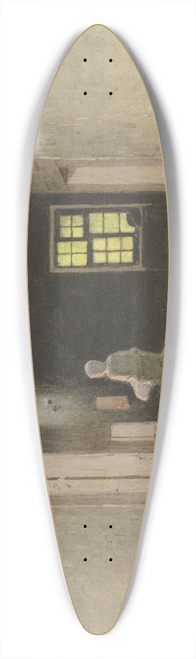 Carl Theodor Reiffenstein - Bakery in Salzschlirf, August 9, 1880 39.3 inch art pintail longboard deck