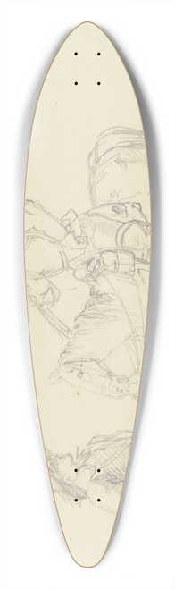 Carl Wilhelm von Heideck - Ein Lanzenreiter aus dem dreiigjhrigen Kriege spricht mit einem Offizier zu Fue 39.3 inch art pintail longboard deck