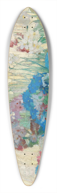 Caroline Kubin - Flowers 39.3 inch art pintail longboard deck
