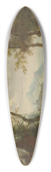 Caspar Wolf - Farmhouse in a Forest Glade with Riders 39.3 inch art pintail longboard deck