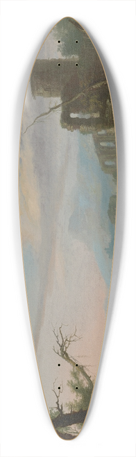 Caspar Wolf - Landscape with Ruins 39.3 inch art pintail longboard deck