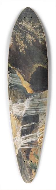 Caspar Wolf - Wasserfall im Tobel bei Muri 39.3 inch art pintail longboard deck