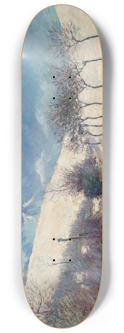 Blanche Hosched-Monet - Paysage effet de neige, le Val prs de Giverny 8.25 inch art skate deck