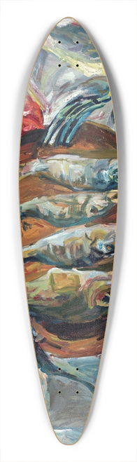 Cham Soutine - Poissons Et Tomates 39.3 inch art pintail longboard deck