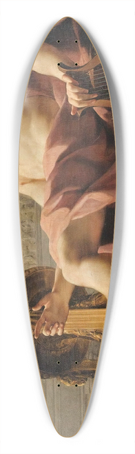Charles-Andr van Loo - Apollo Seated Holding A Lyre In Front Of An Athenienne And A Snake 39.3 inch art pintail longboard deck