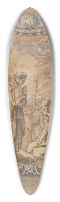 Charles-Andr van Loo - Saint Gregory as Deacon Directing Prayers and Processions for the Cessation of the Plague 39.3 inch art pintail longboard deck