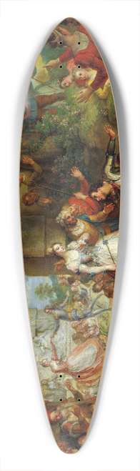 Charles-Antoine Coypel - Roland And The Marriage Of Angelique 39.3 inch art pintail longboard deck