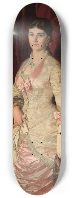 Bolesaw aszczyski - Portrait of a lady in a satin dress 8.25 inch art skate deck
