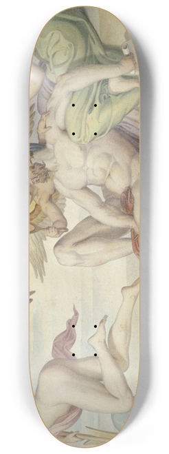 Bonaventura Genelli - Allegorie auf einen Knstler 8.25 inch art skate deck