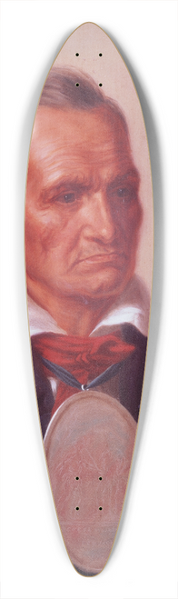Charles Bird King - Sagoyewatha (known as Red Jacket) 39.3 inch art pintail longboard deck