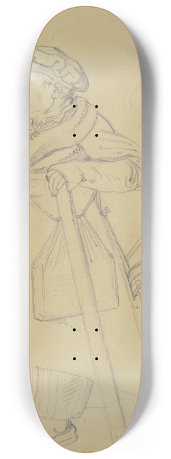 Bonaventura Genelli - Karikatur des Malers Joseph Anton Koch 8.25 inch art skate deck