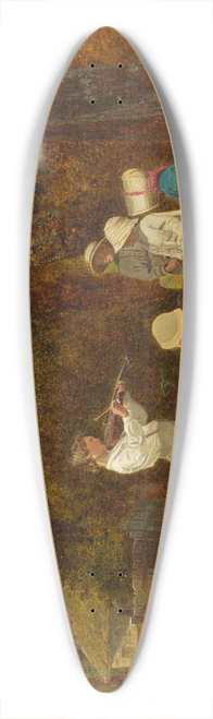 Charles Caleb Ward - His First Appearance in Public 39.3 inch art pintail longboard deck
