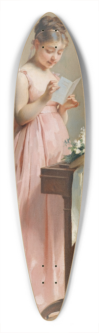 Charles Chaplin - Fille A La Lecture 39.3 inch art pintail longboard deck