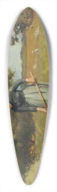 Charles Courtney Curran - Haytime 39.3 inch art pintail longboard deck