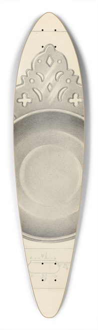 Charles Cullen - Pewter Porringer 39.3 inch art pintail longboard deck
