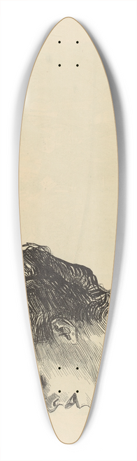 Charles Dana Gibson - Untitled 39.3 inch art pintail longboard deck
