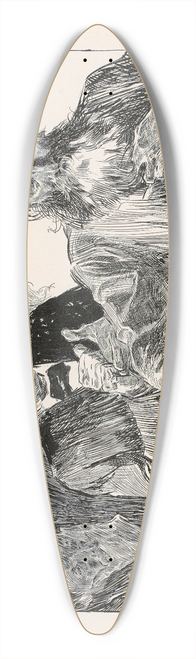 Charles Dana Gibson - When our eccentric relative become an object of interest 39.3 inch art pintail longboard deck