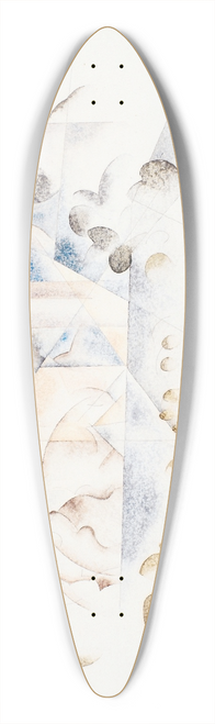 Charles Demuth - Bermuda, Masts and Foliage 39.3 inch art pintail longboard deck