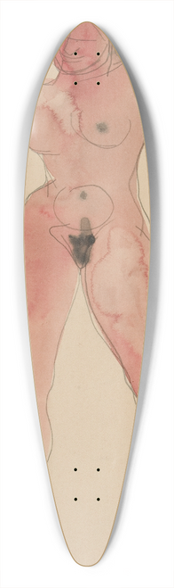 Charles Demuth - FemaleNude 39.3 inch art pintail longboard deck