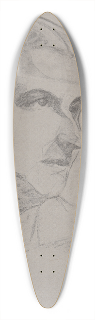 Charles Demuth - Portrait of Augusta B. Demuth [the artistsmother] 39.3 inch art pintail longboard deck