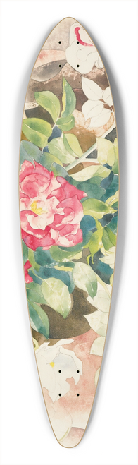 Charles Demuth - Roses 39.3 inch art pintail longboard deck
