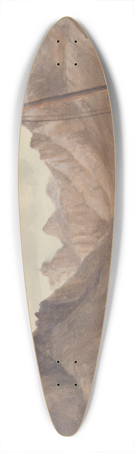 Charles Dyce - Mediterranean Port 39.3 inch art pintail longboard deck