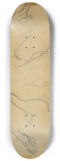 Broncia Koller-Pinell - Werden und Vergehen Entwurfsskizze 8.25 inch art skate deck