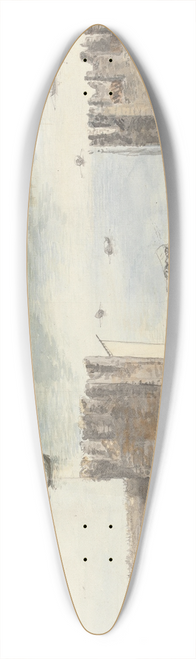 Charles Gore - Port dArona 39.3 inch art pintail longboard deck