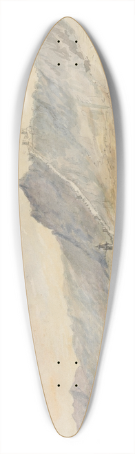 Charles Gore - View of Drrenstein 39.3 inch art pintail longboard deck
