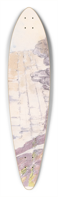 Charles Hamilton Smith - Watering place St. Marys of the Azores 39.3 inch art pintail longboard deck