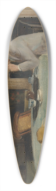 Charles Haslewood Shannon - Portrait of Charles Ricketts, painted at Kennington Road, Lambeth 39.3 inch art pintail longboard deck