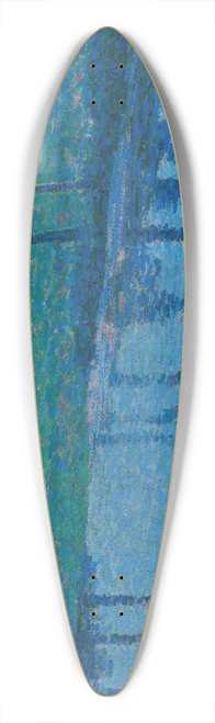 Charles Johann Palmi - Garden Landscape with a stream 39.3 inch art pintail longboard deck