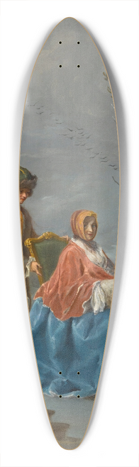 Charles-Joseph Flipart - Winter 39.3 inch art pintail longboard deck