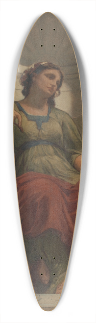 Charles Louis Mller - linvention (ou la sculpture) 39.3 inch art pintail longboard deck