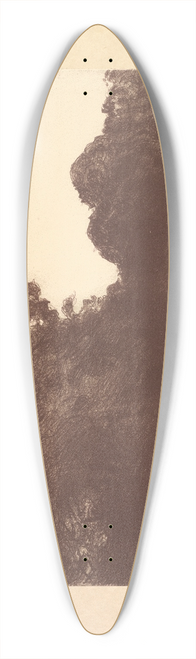 Charles Marie Dulac - Suite de Paysages; Landscape, Plate 7, Remarque, Poppies 39.3 inch art pintail longboard deck