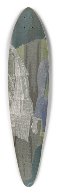 Charles Martin - Le mariage mlancolique ; Modes et Manires de Torquate 39.3 inch art pintail longboard deck