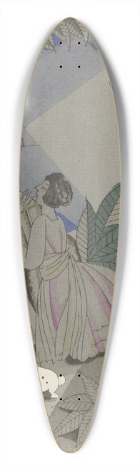 Charles Martin - Les amants de torquate 39.3 inch art pintail longboard deck