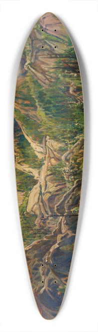 Charles Reiffel - Road In The Cuyamacas 39.3 inch art pintail longboard deck