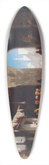 Charles Thodore Frre - Bazar A Beyrouth 39.3 inch art pintail longboard deck