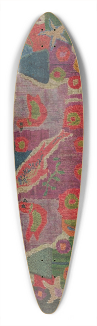 Charlotte Angus - Hooked Rug 39.3 inch art pintail longboard deck