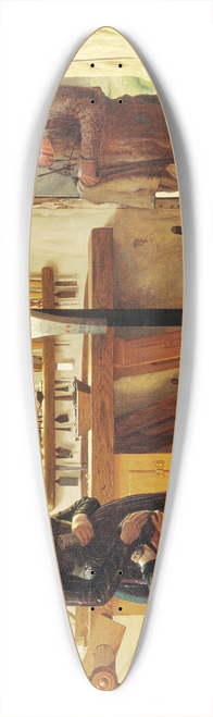 Christen Dalsgaard - To kvinder besger landsbykunstneren for at se det bestilte gravkors 39.3 inch art pintail longboard deck